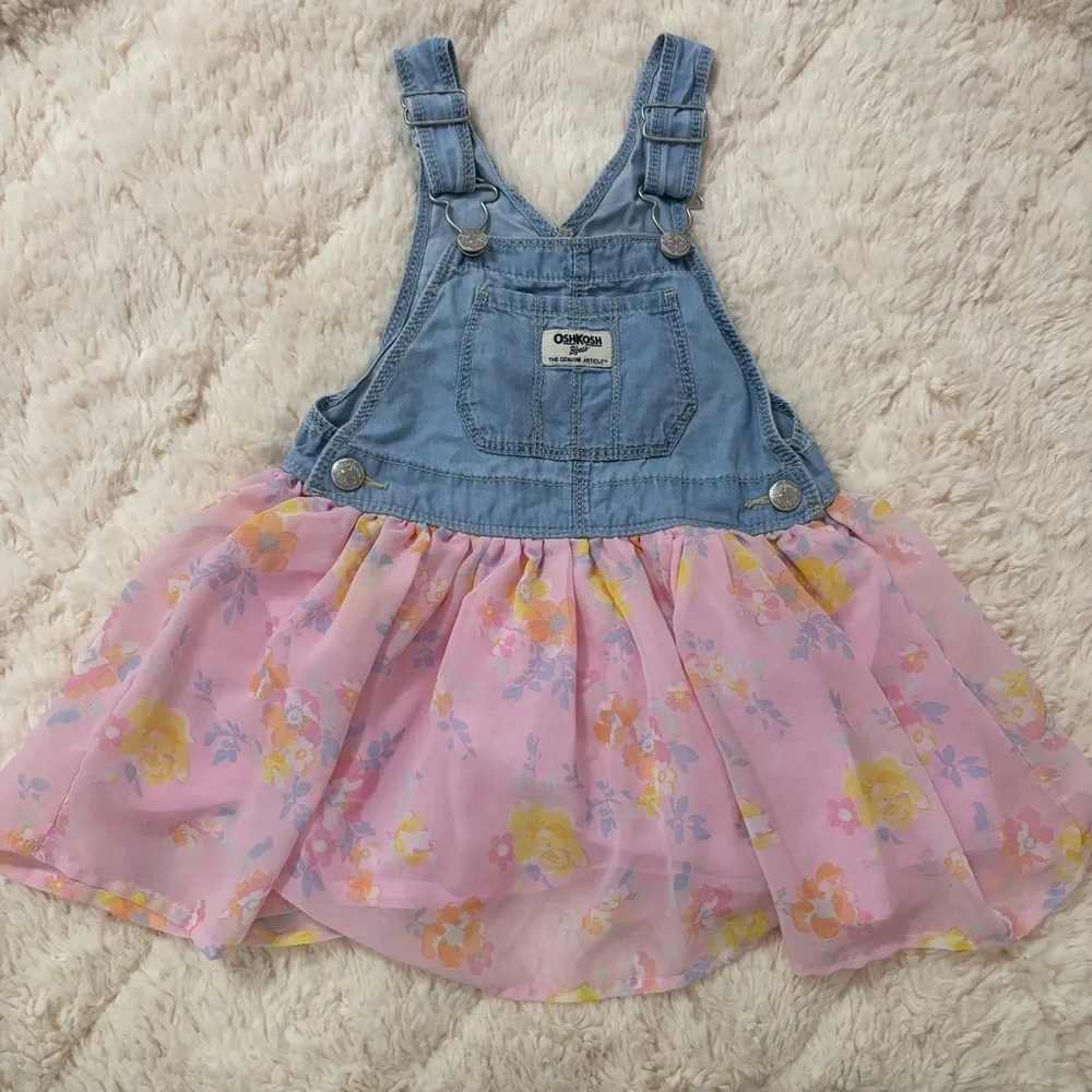 Oshkosh | floral overall dress